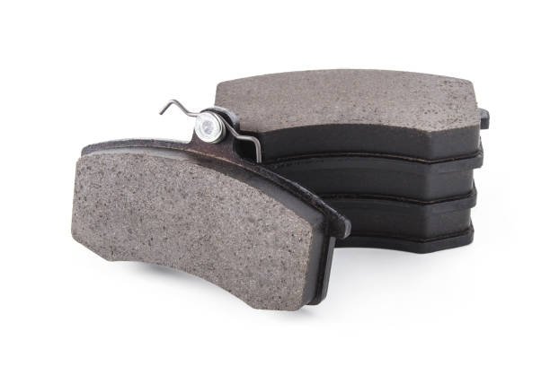 Set of brake pads front suspension of a car isolated on white background Front brake pads - Image 1